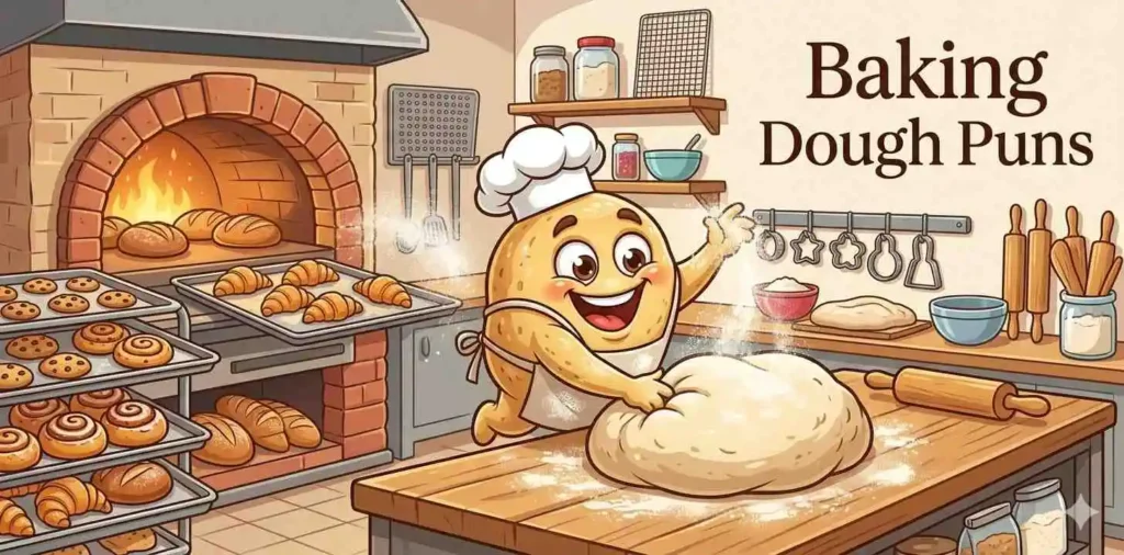 Dough baker making bread