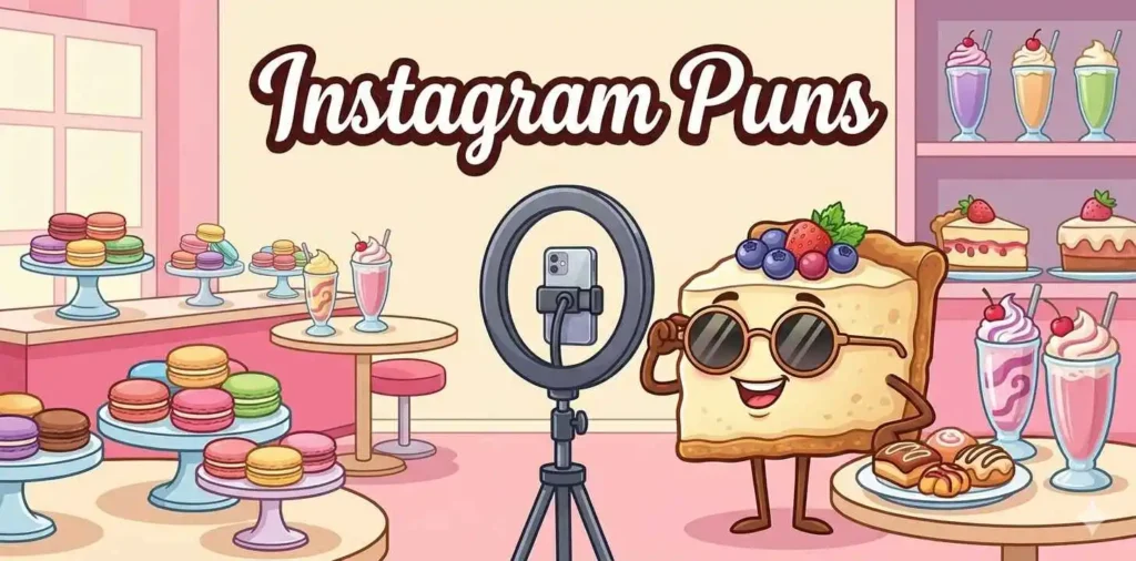 Cheesecake taking social media selfie