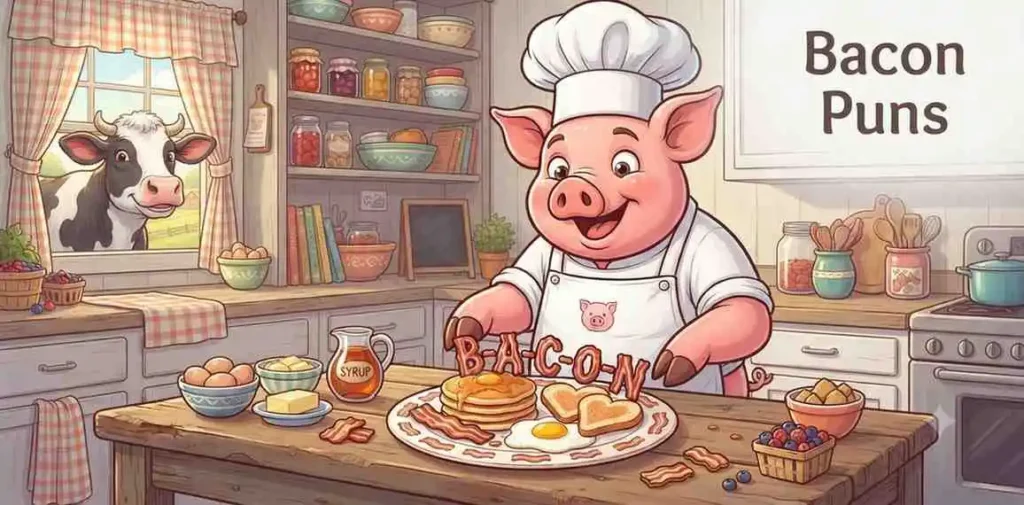 Pig bacon breakfast