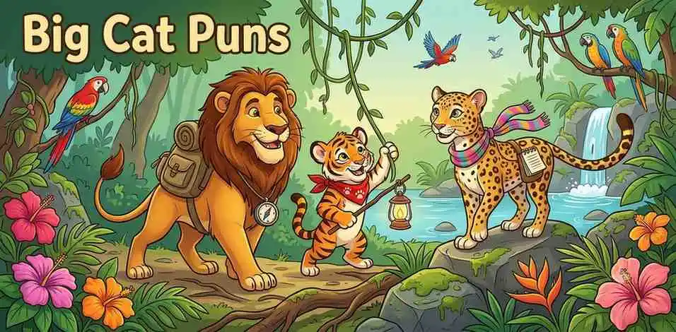 Funny big cats scene