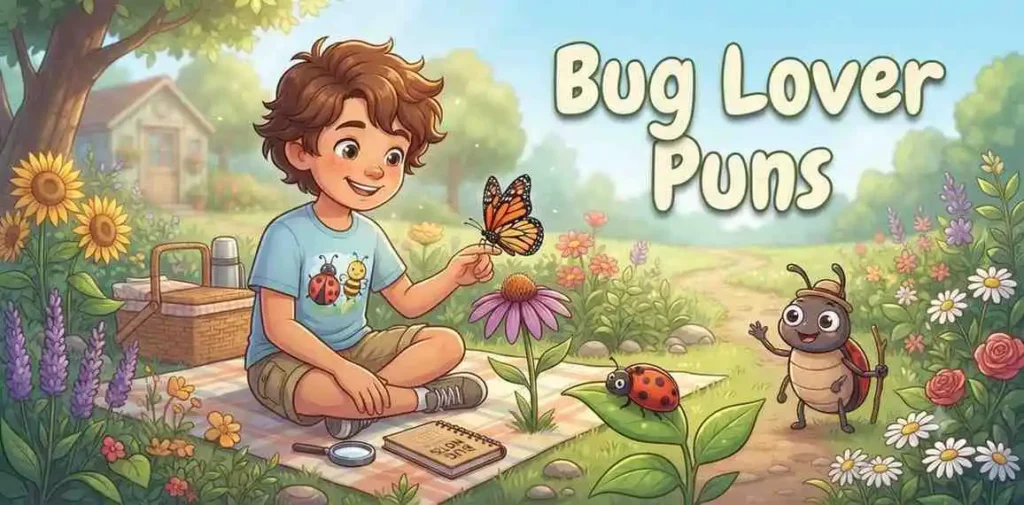 Person loving cute bugs