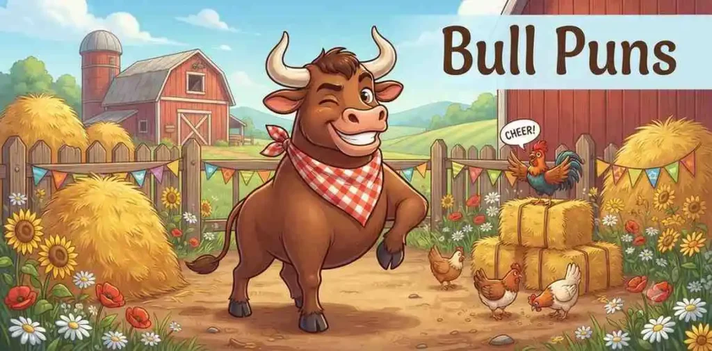 Funny bull character