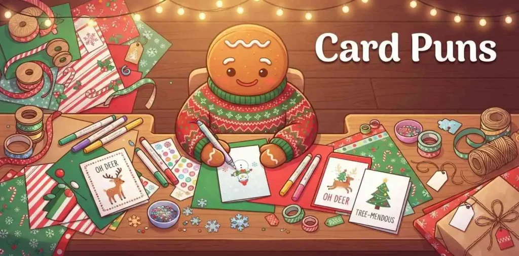Holiday cards with decorations