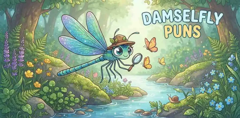 Damselfly in garden
