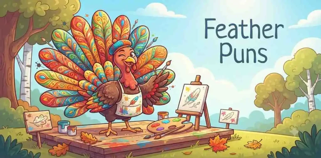 Colorful turkey feathers