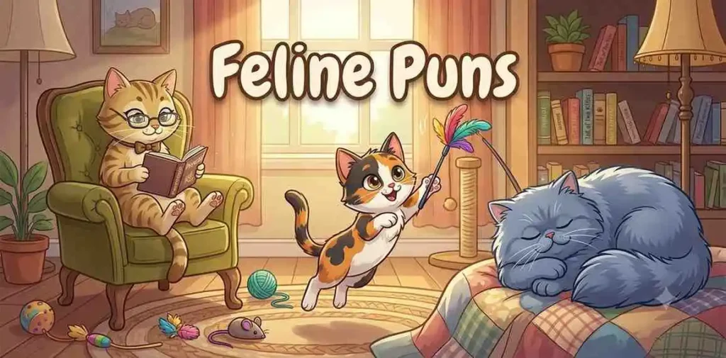 Cute feline cat family