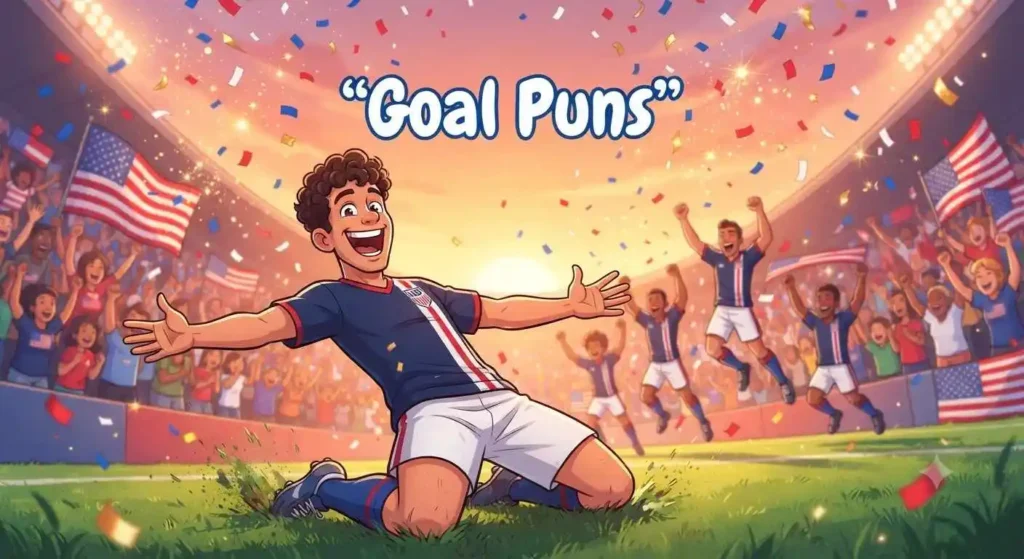 football player celebrating goal