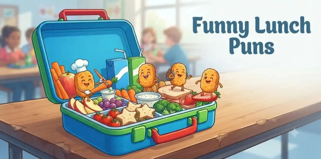 Lunch box with nuggets