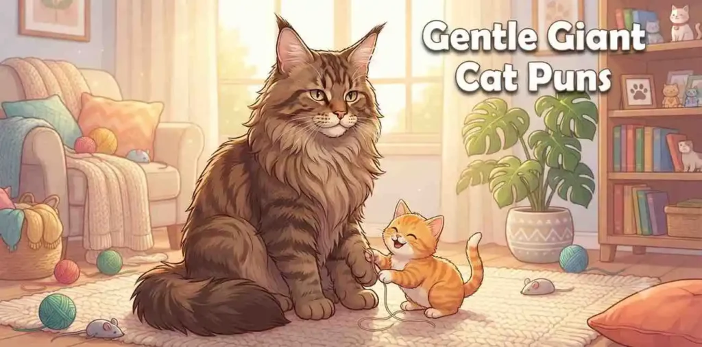 Gentle giant Maine Coon cat