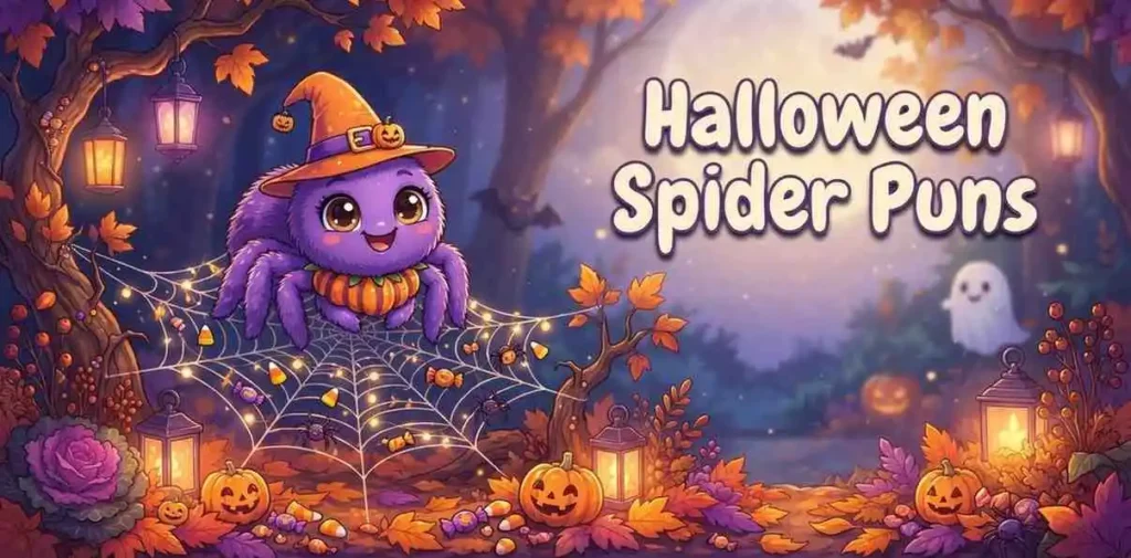 Halloween spider scene