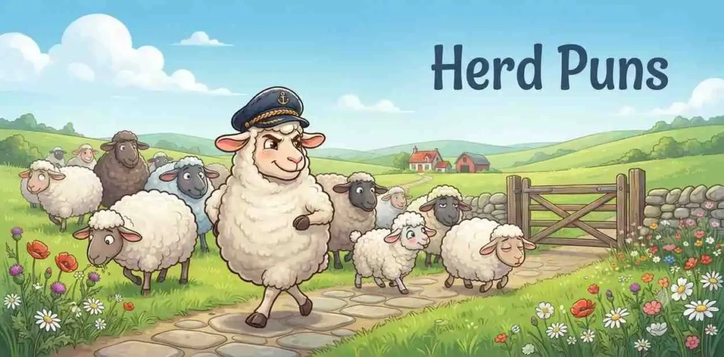Sheep herd scene