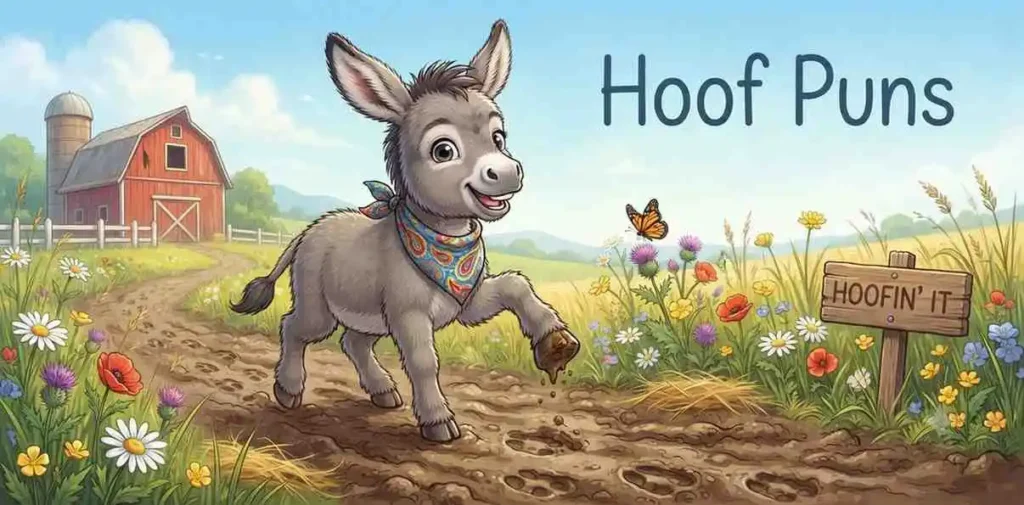 Cute donkey hoof