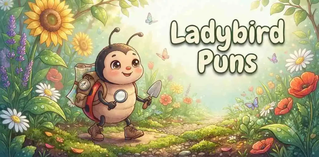 Funny ladybird garden
