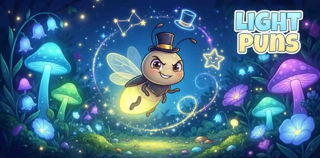 Firefly glowing light scene