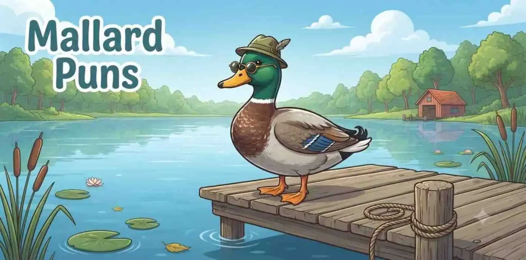 Colorful mallard duck