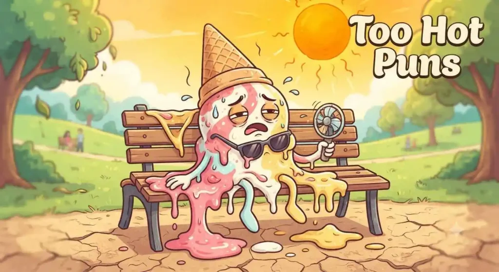 Melting ice cream summer heat