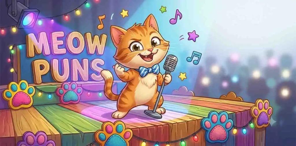 Funny kitten making meow sound