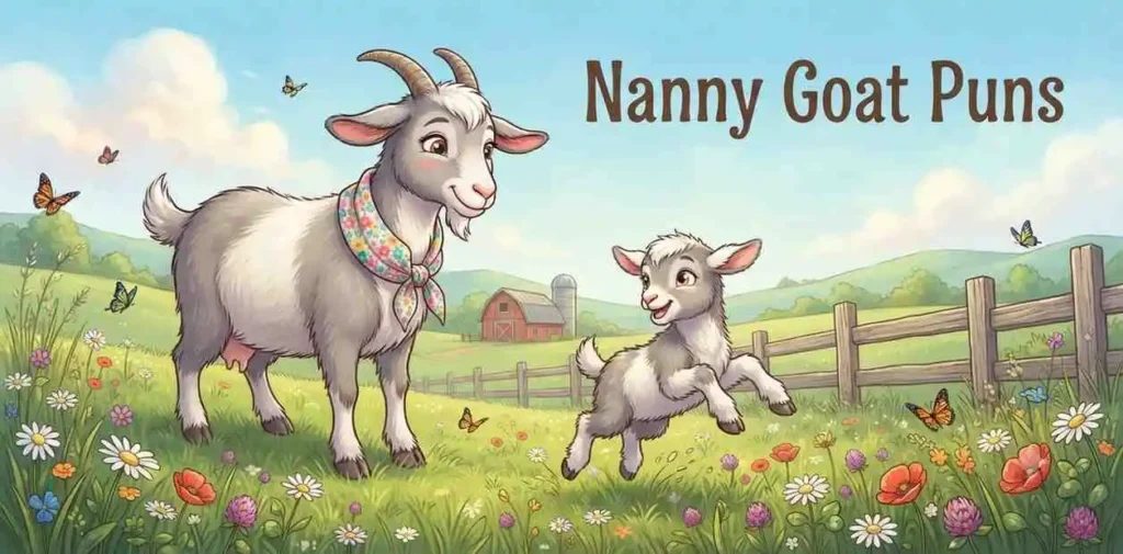 Nanny goat family