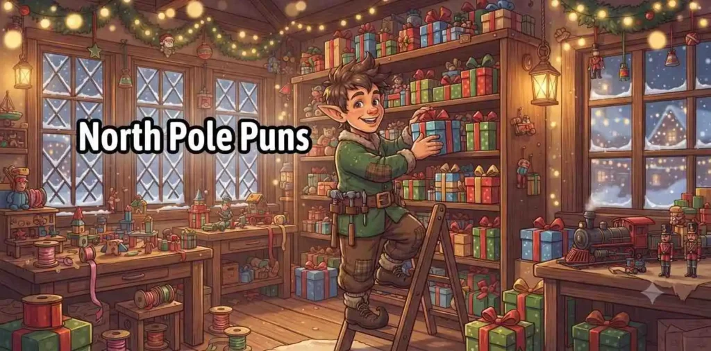 Elf working at North Pole