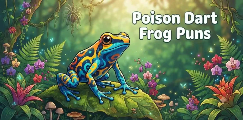 Colorful poison dart frog