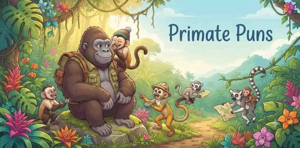 Cute primate animal friends