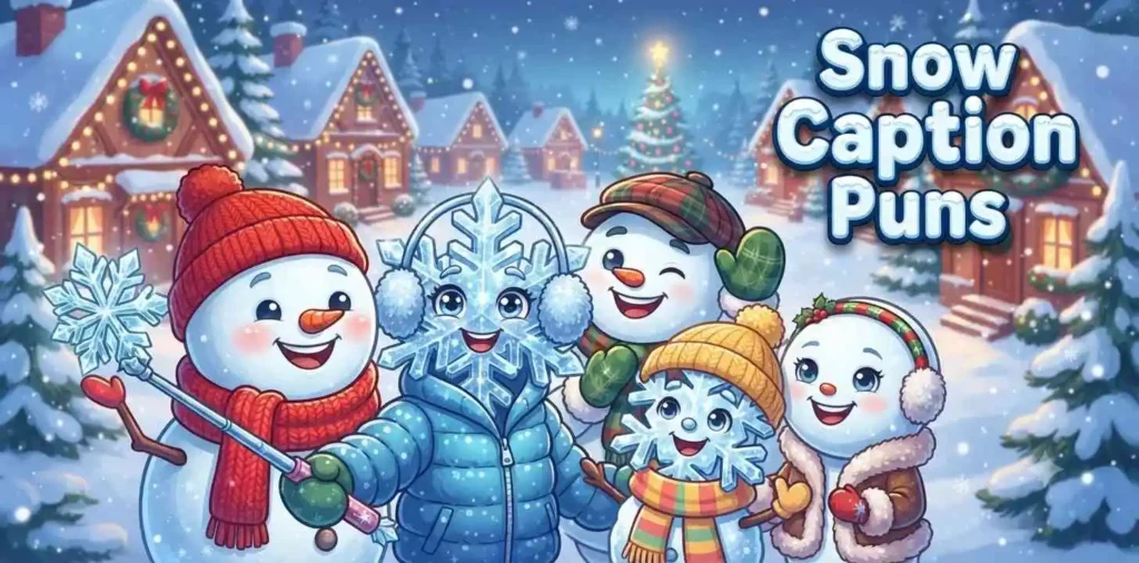 Friends taking snowy selfie