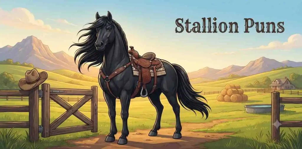Strong stallion horse