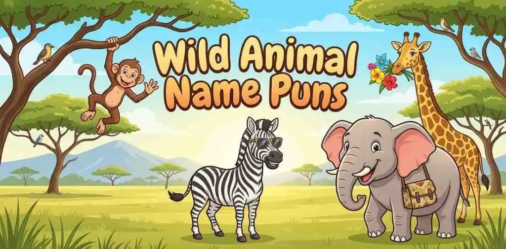 Safari animals funny group
