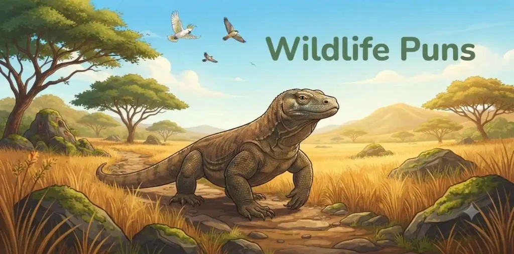Komodo dragon in nature