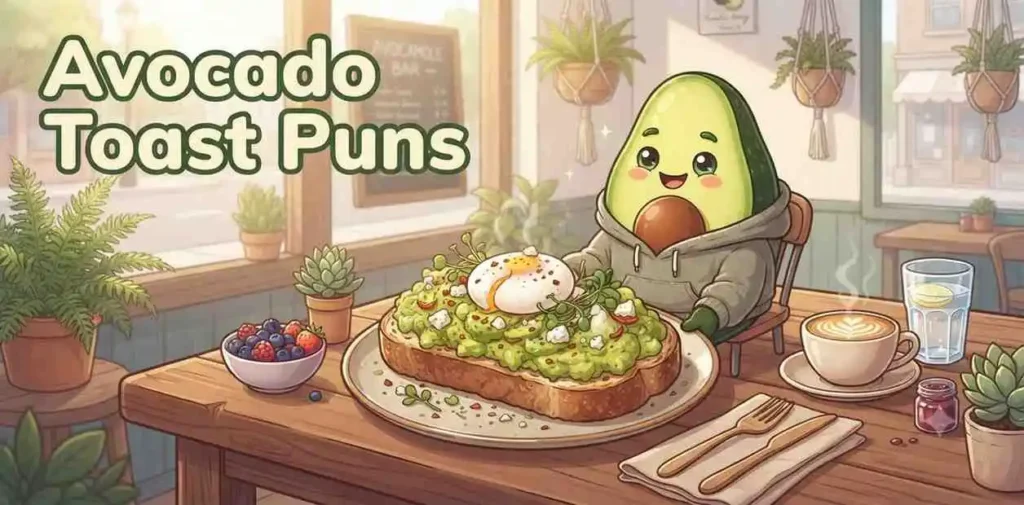 Avocado toast breakfast scene