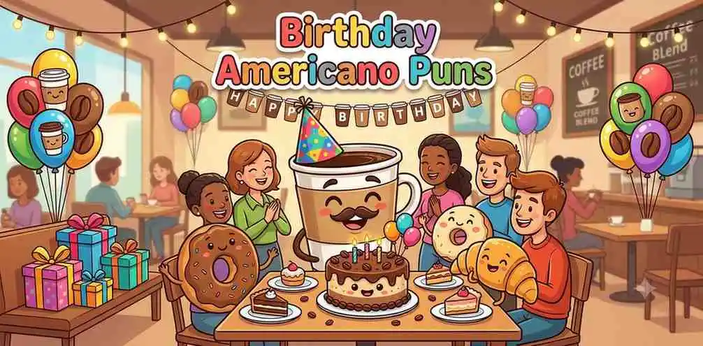 Americano birthday coffee party