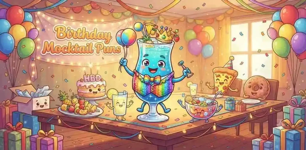 Birthday mocktail party scene