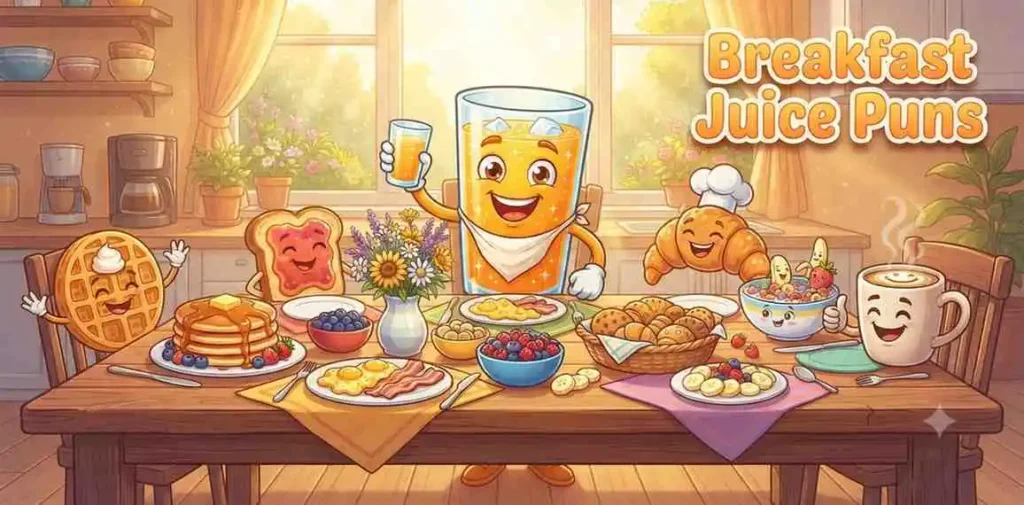 Breakfast juice scene