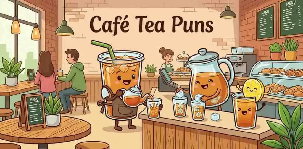 Iced tea café scene