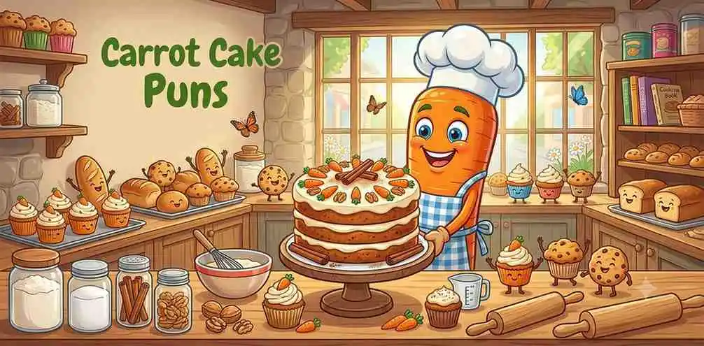 Carrot cake smiling