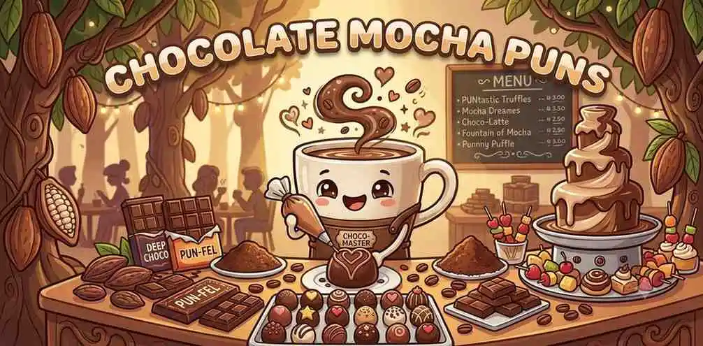 Chocolate mocha cup character