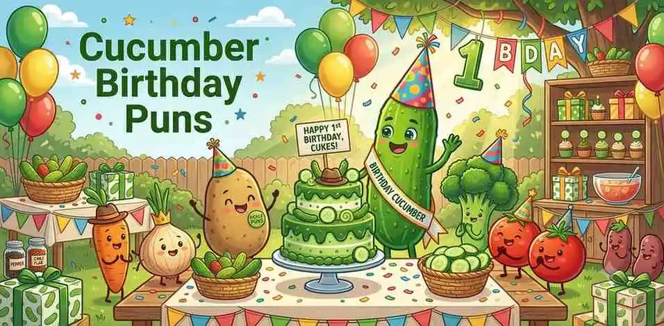 Birthday cucumber celebration