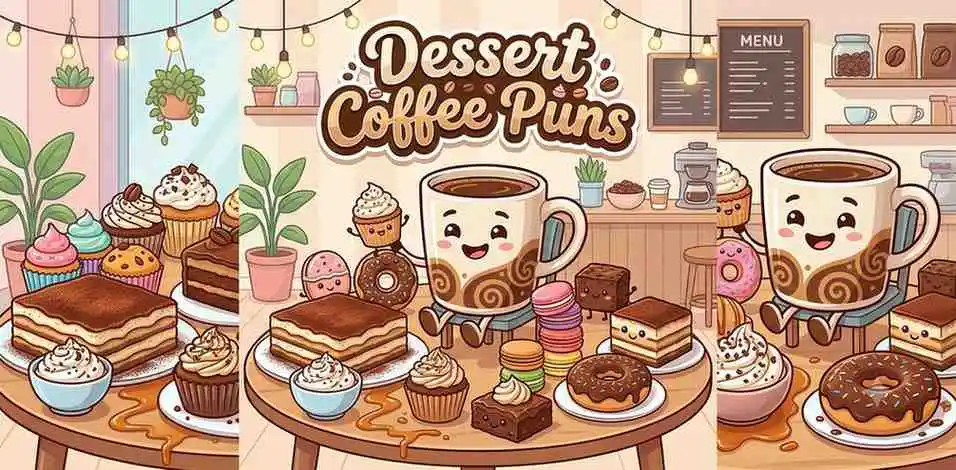 Coffee with sweet desserts