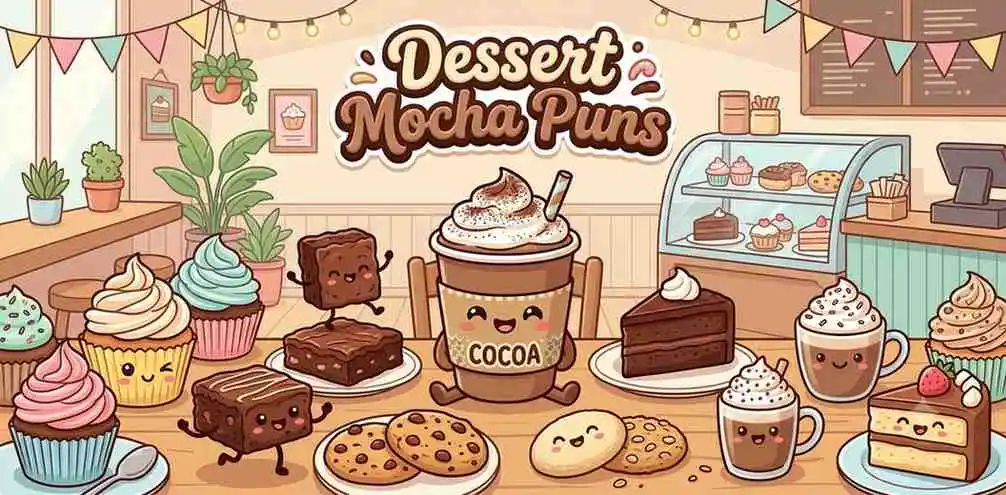 Mocha dessert café scene