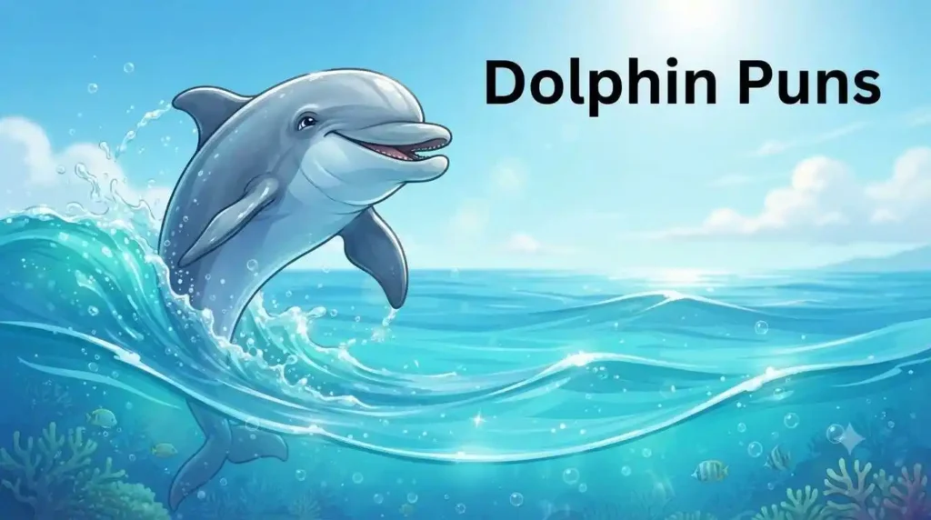 Playful dolphin jumping above waves
