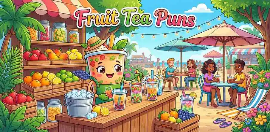 Fruit tea boba drink