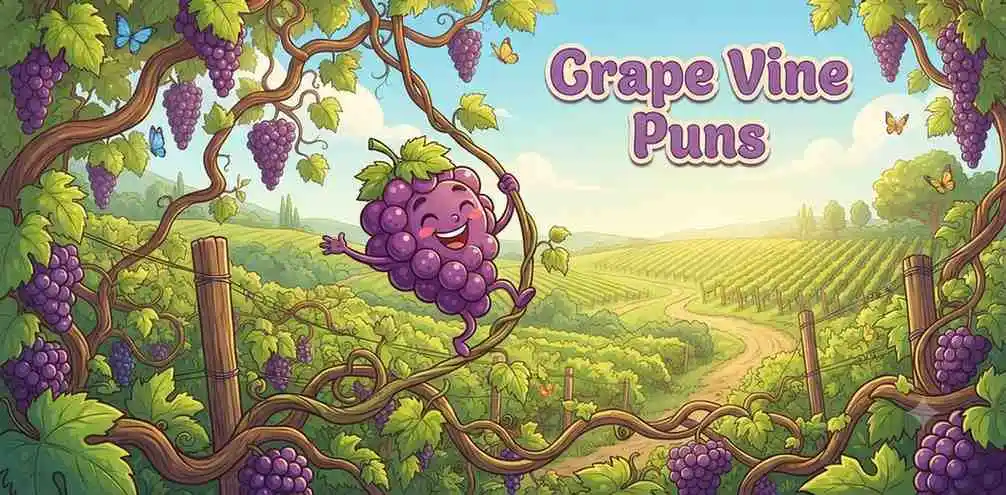 Grapes climbing vine