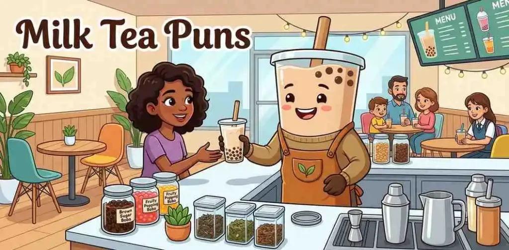 Milk tea boba café