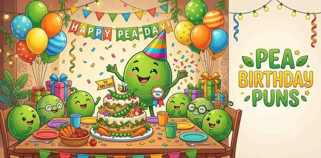 Pea birthday party