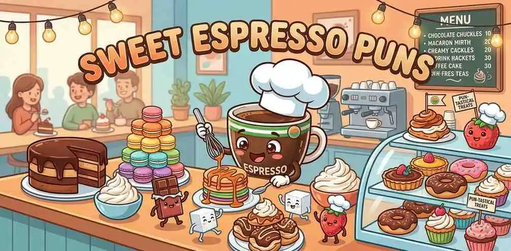 Smiling espresso cup character