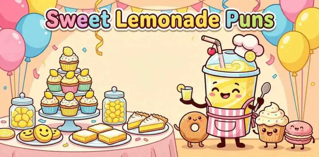Sweet lemonade birthday style scene