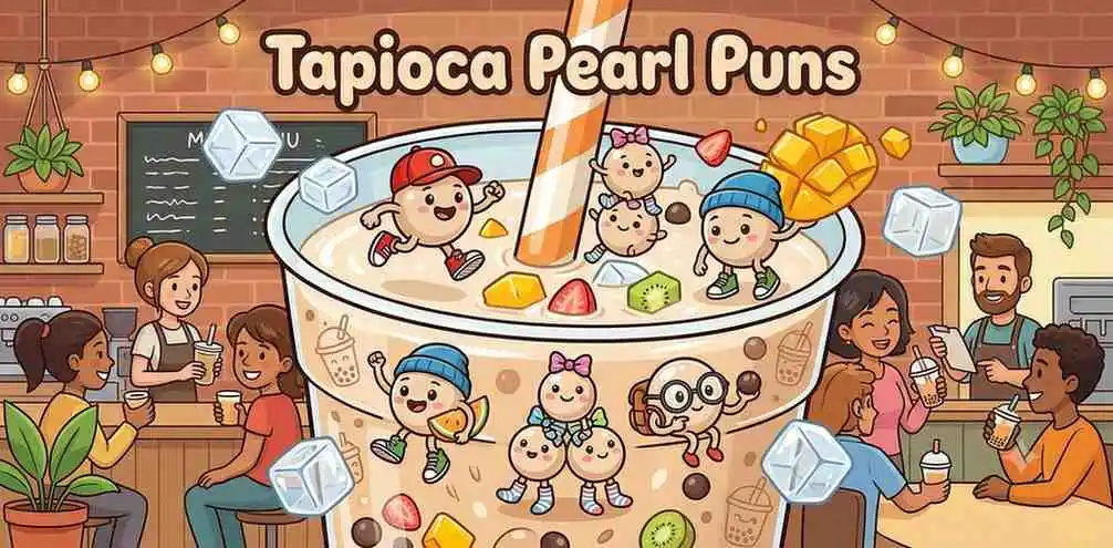 Happy tapioca pearls characters