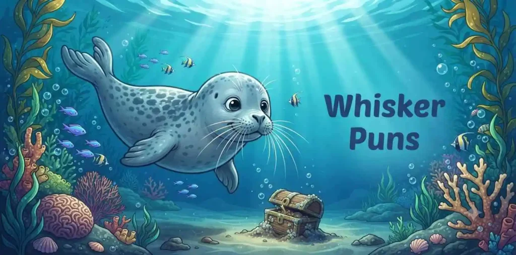 Seal showing funny whiskers