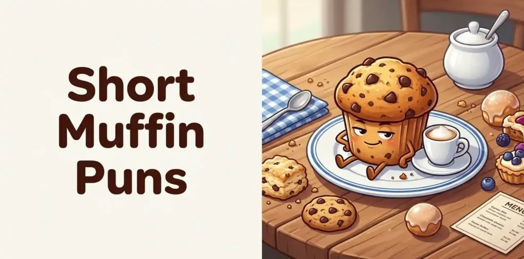 Cute muffin cartoon at cafΓ©