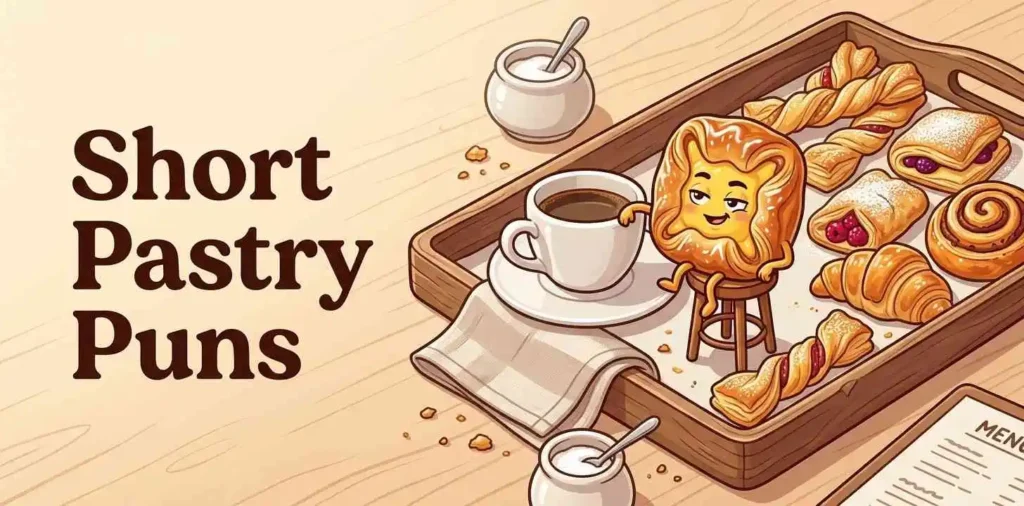 Cute pastry with humor